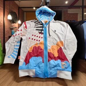 Vintage Y2K Akdmks Jeanius Level Hoodie 2XL Colorblock Rare Streetwear Stars